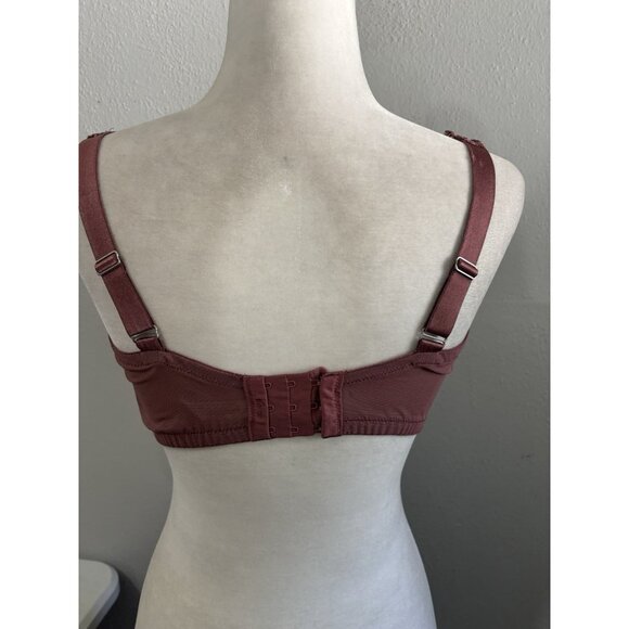 Soma Sensuous Lace Unlined Dusty Pink UnderWired Bra Sexy Comfort Size 38G - Picture 6 of 9